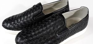 Aureus Low Top Mens Blk Leather Loafer Sz 10 NWOT